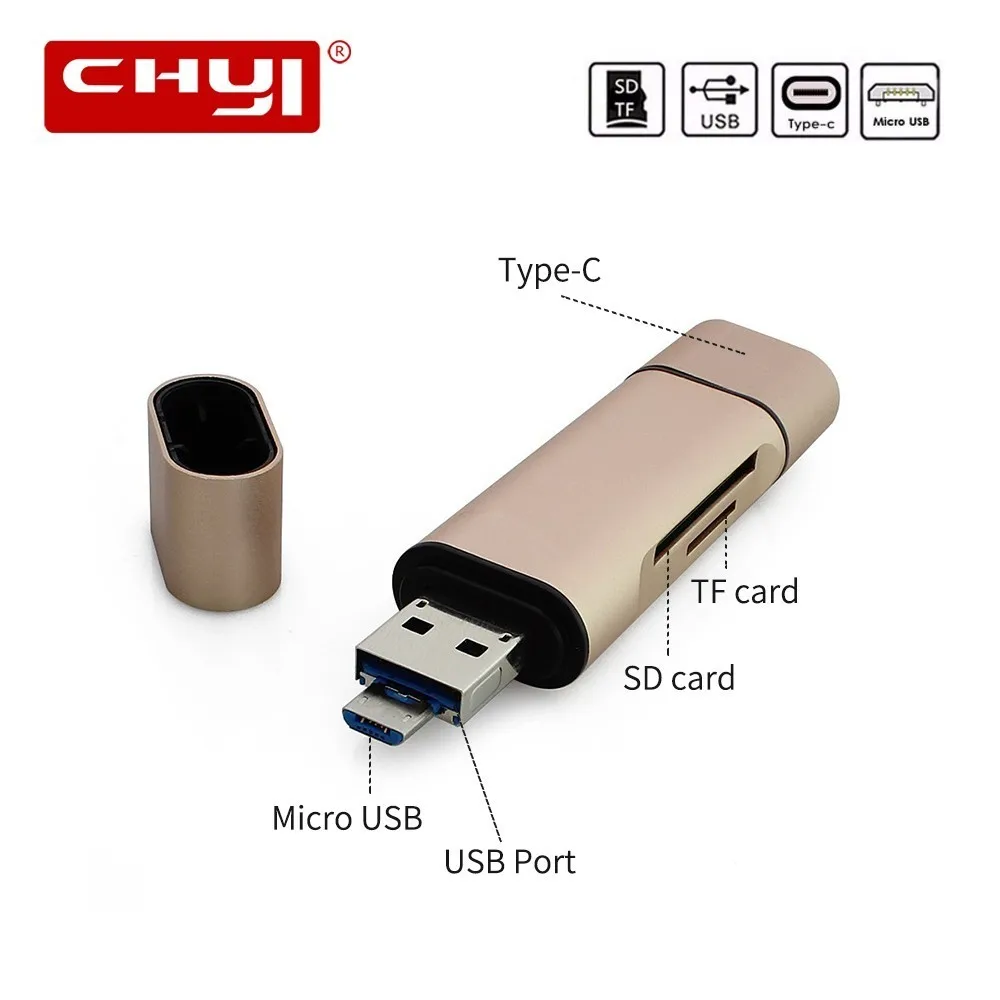 Картридер CHYI Mini Usb 3 0 Type C картридер для смартфонов|Картридеры| |