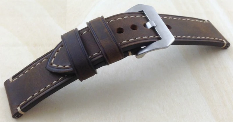 Мужской ремешок из телячьей кожи для часов panerai модные кожаные ремешки 20 мм 22 24 26 м