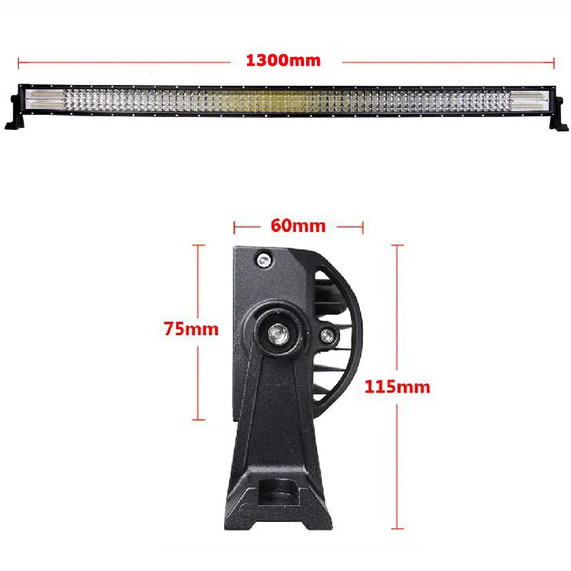 Oslamp 4 ряда 2" 32" 4" 52" прямой светодиодный светильник бар Offroad светодиодный бар 432 W/612 W/792 W/972 W и луч Combo Quad строкавнедорожник светодиодный рабочий светильник