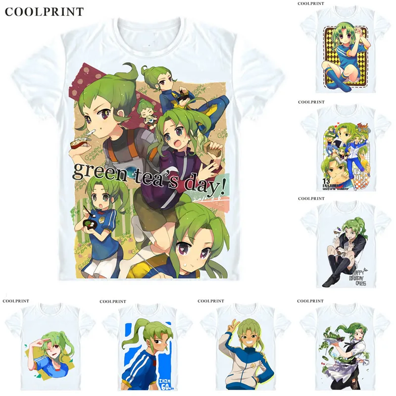 Мужская футболка Coolprint Midorikawa Ryuuji Inazuma Eleven Ares no Tenbin Повседневная премиум класса с