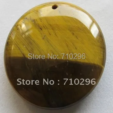 

5 шт./лот тигровый глаз 35 мм круглые камни Модные Ювелирные изделия Подвески DIY драгоценный камень ювелирные изделия ожерелье
