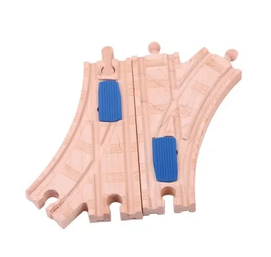 Christmas Gift 2 pcs Wooden Train Switch Track fit Thomas and Brio Educational Boy Toy / Kids 3041 |
