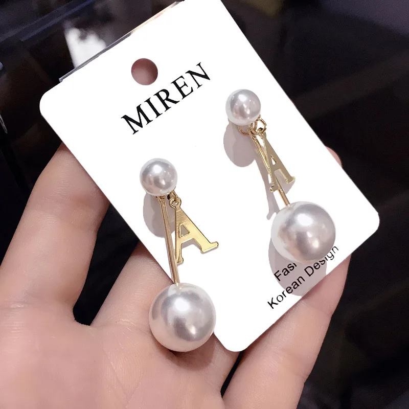 Серьги гвоздики с жемчужинами серьги из серебра S925 пробы защита от аллергии