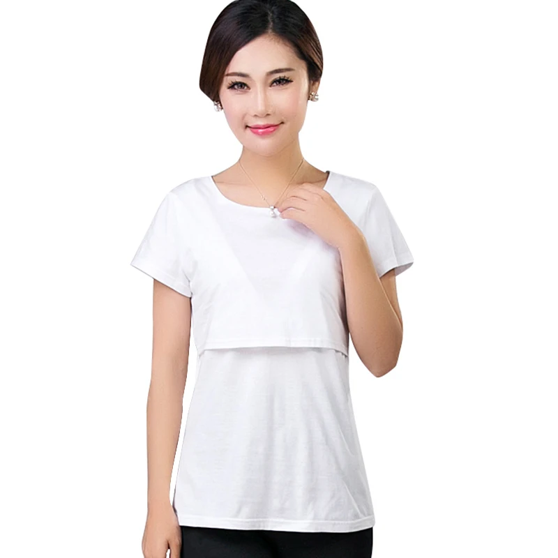 OkayMom Летние повседневные топы для кормящих мам хлопковая футболка грудного