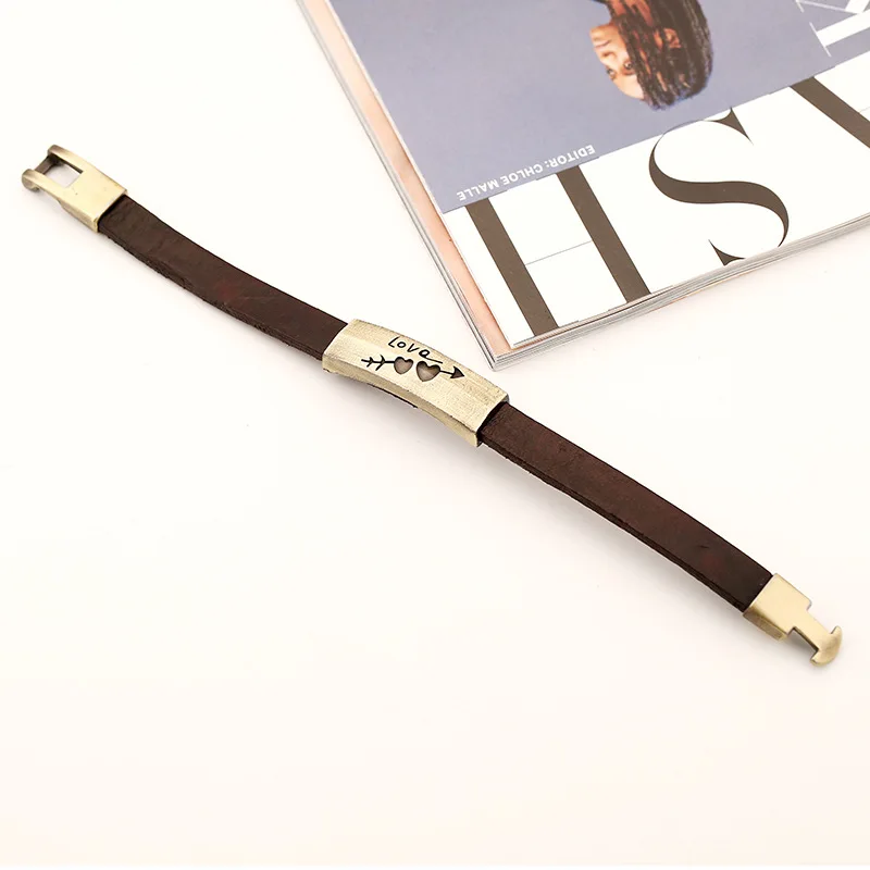 Модный Британский браслет с двумя стрелами и сердечками для мужчин