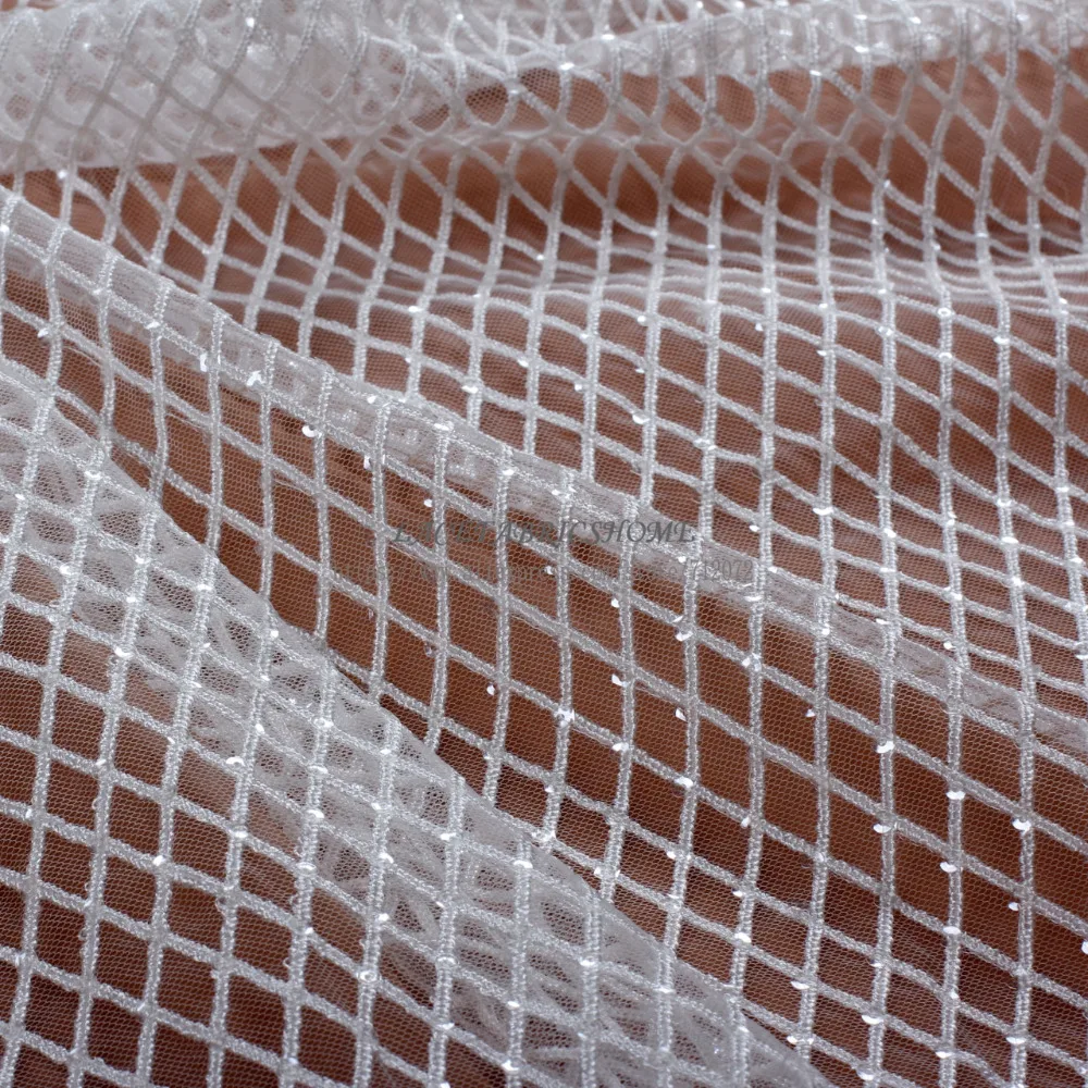 Свадебный стиль полиэстер тяжелая вышивка бисером кружевная ткань для