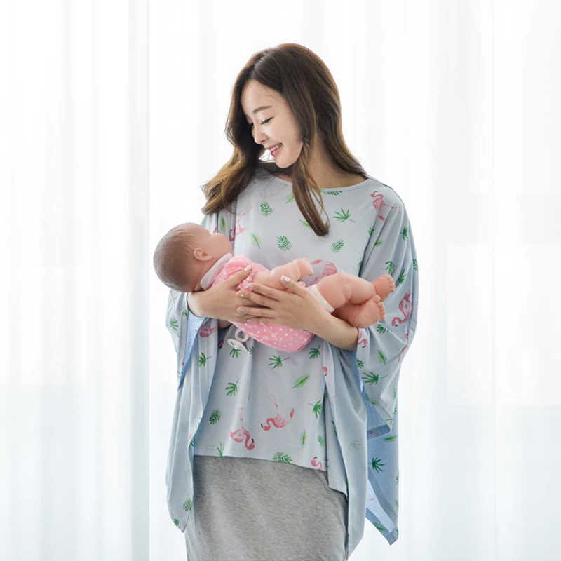 

Postpartum Breast Feeding Cover Pregnancy Nursing Shawl Fashion Print Breastfeeding For Baby Feeding Multi-function Costume