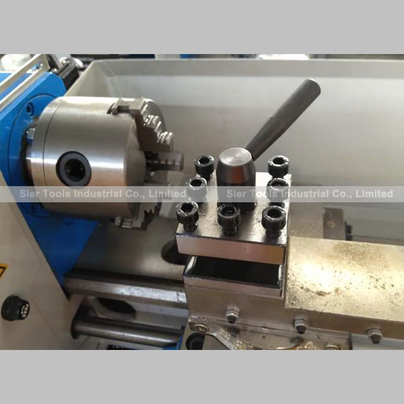 CQ0618-300SC mini lathe machine/Steel Gears/400W lathe/80mm chuck/continuously variable speed/Free 11pcs turning tool | Инструменты