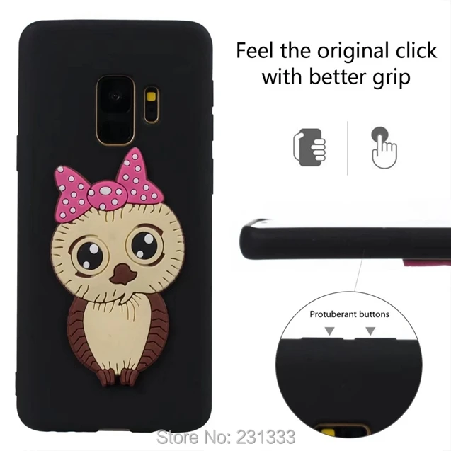 C ku 3D мультфильм панда кошка собака мягкий чехол силикон Гель для Samsung Galaxy S9 PLUS J2 PRO