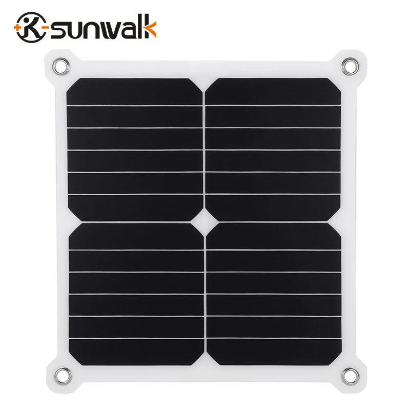 Портативное высокоэффективное зарядное устройство SUNWALK с солнечной панелью 13 Вт