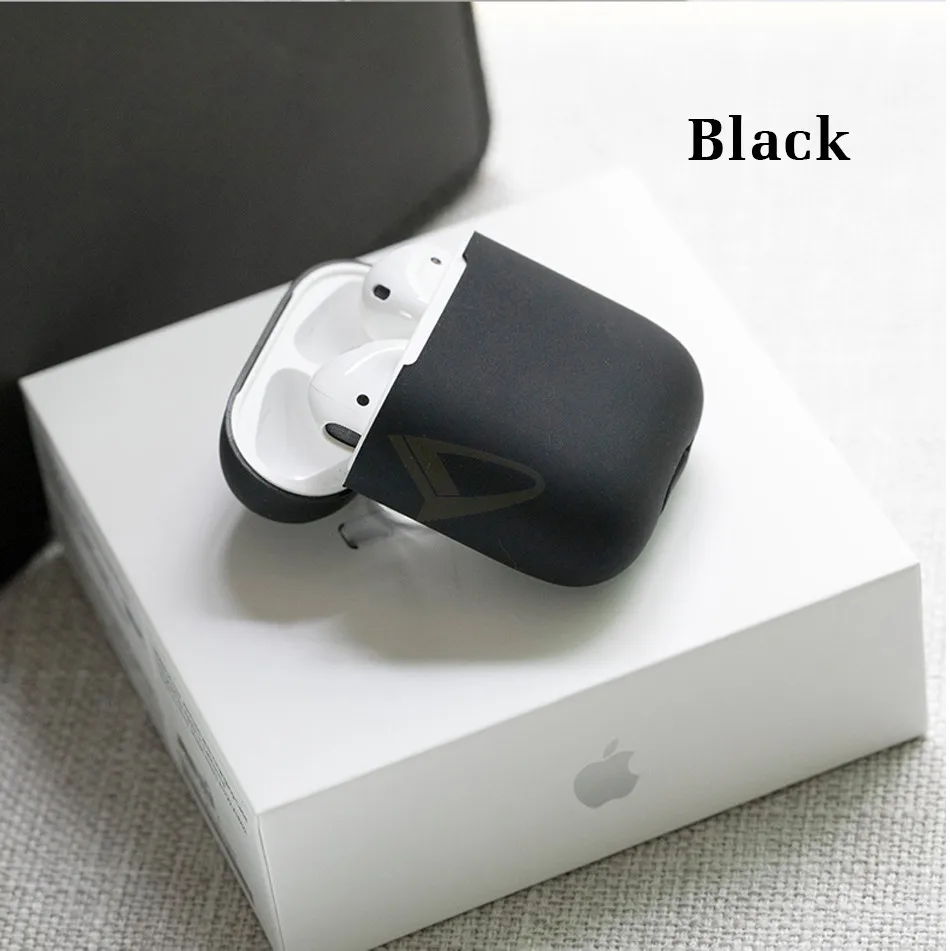 Официальный беспроводной Bluetooth чехол для наушников для Apple Airpods 1 2 Чехол для зарядного устройства для Airpods мягкий силиконовый тонкий Чехол - Цвет: Black