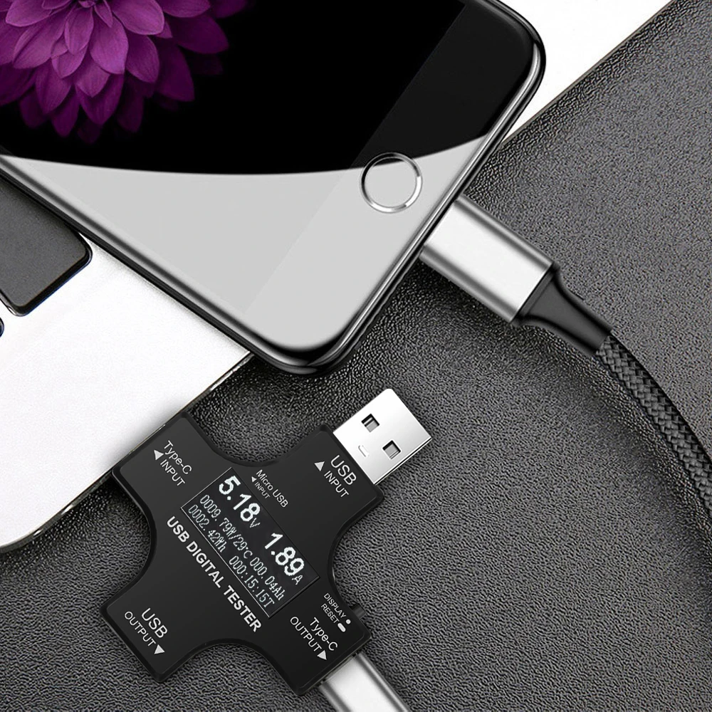Kebidu тип c Pd USB Тестер DC Цифровой вольтметр амперимитор напряжение измеритель тока