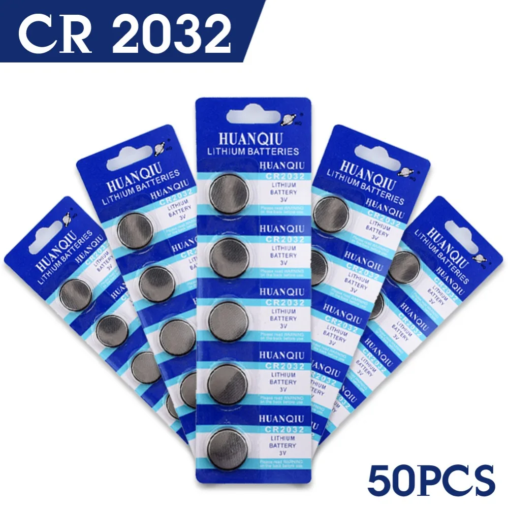YCDC сваи бутона 50 шт в наборе CR2032 DL2032 CR 2032 KCR2032 5004LC ECR2032 хорошее качество Батарея для