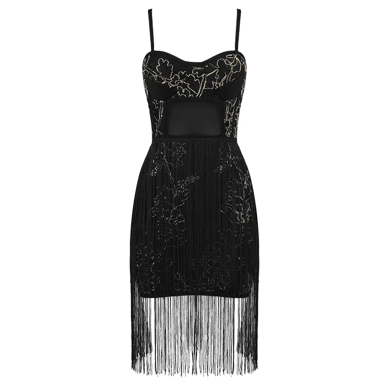 Женское Сетчатое Бандажное платье без рукавов Deavogy вечерние платья