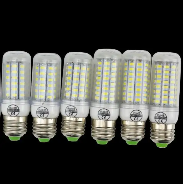 SMD 5730 E27 E14 Светодиодная лампа 5730SMD светодиодные лампы Кукуруза 24 36 48 56 69 72