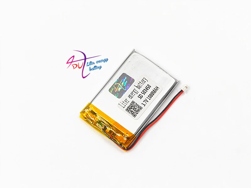 Литий-полимерные перезаряжаемые аккумуляторные батареи JST 1 25 мм 2pin 503450 3 7 в 1000 мАч