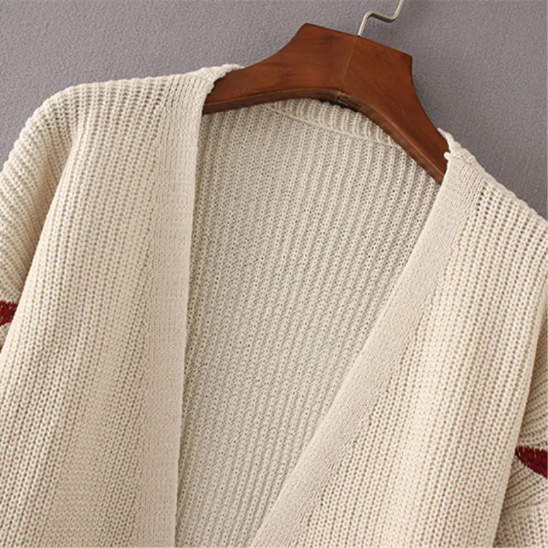 

OMCHION Casaco Feminino 2021 Autumn Korean Floral Embroidery Cardigan Women Casual Knit Long Sweater Jacket Female Jumper LS62