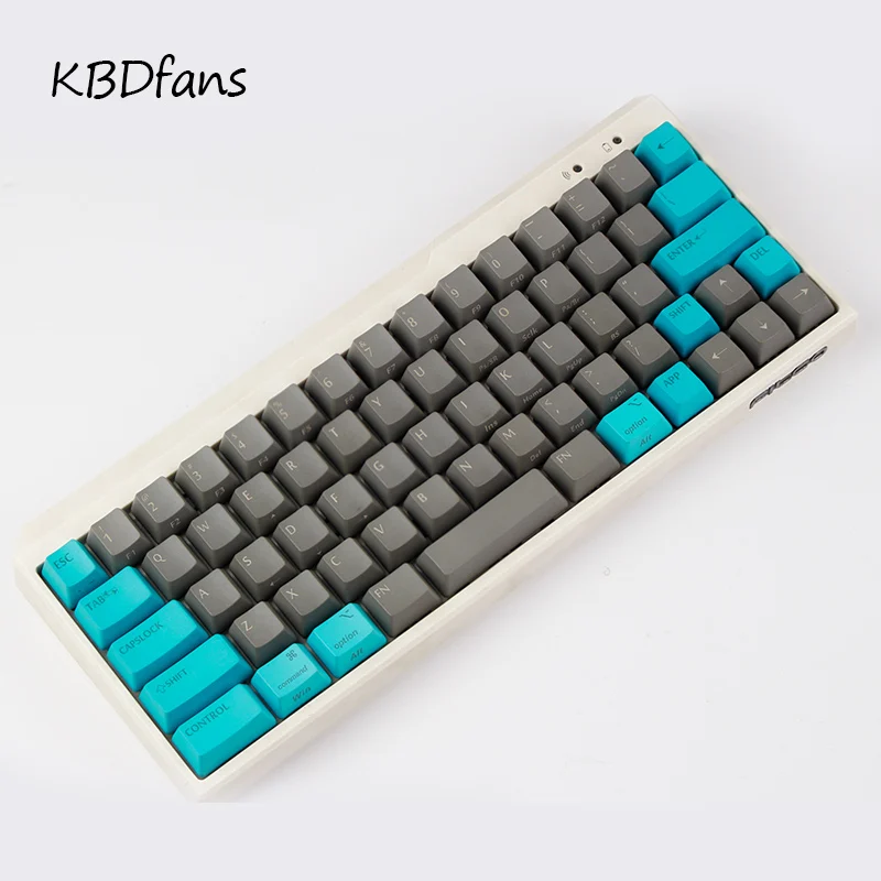 Черная PBT пустая белая серая механическая клавиатура filco minila воздушная Толстая PBT белая боковая печать keycap cherry mx OEM blac 3u sapcebar - Цвет: top printed