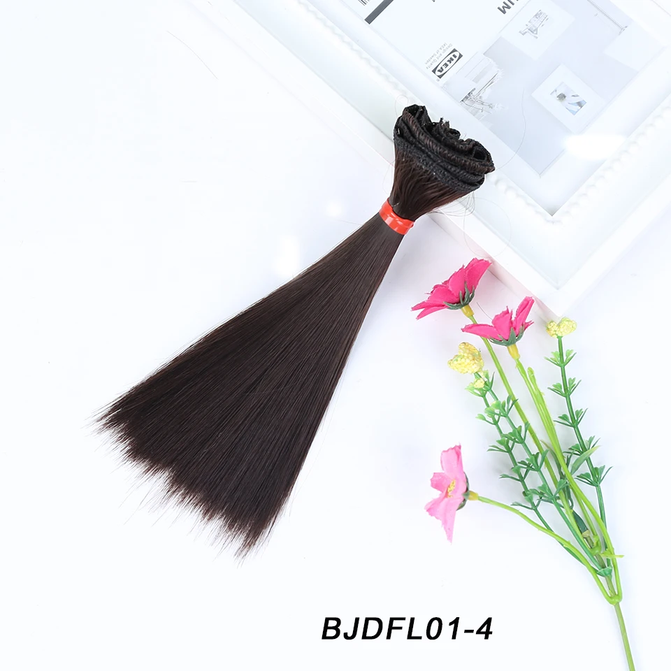 Bybrana длинные прямые высокотемпературные волокна 15 см* 100 см 25 см* 100 см BJD SD парики DIY Волосы для кукол