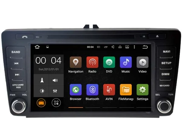 Android 9 0 автомобиль DVD навигатор плеер для SKODA Октавия II 2004 2011 аудио мультимедиа