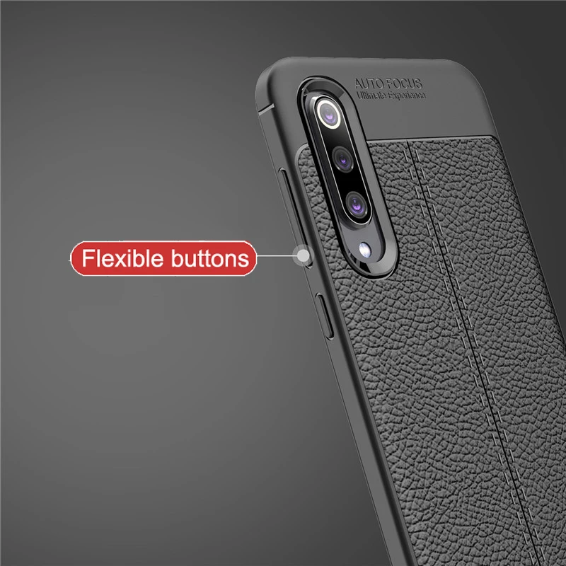 Beworlder For Xiaomi Mi 9 SE Case Lichee Pattern Silicone Anti Slip Full Protect Soft TPU Cover Mi9SE |