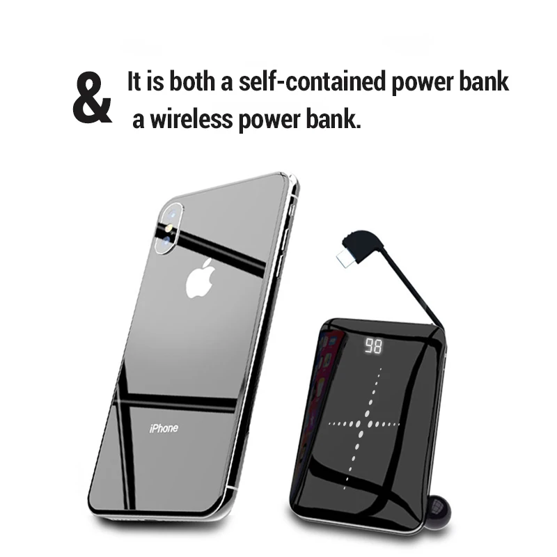 Travelcool 8000mAh портативное зарядное устройство беспроводной внешний аккумулятор