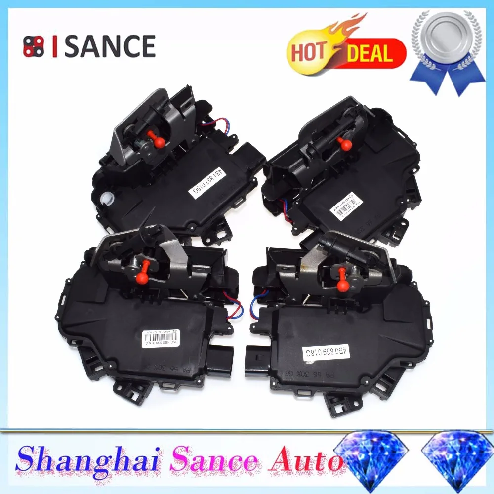 ISANCE привод защелки дверного замка передний задний левый и правый 4B1837015G 4B1837016G для