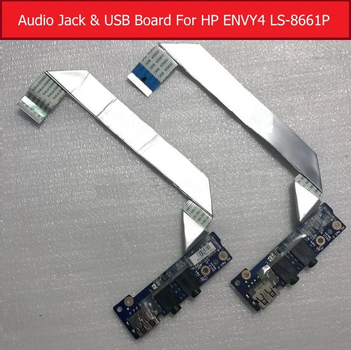 Подлинная плата для зарядного устройства и разъема USB HP ENVY4 ENVY6 ENVY6-1000 LS-8661P зарядки