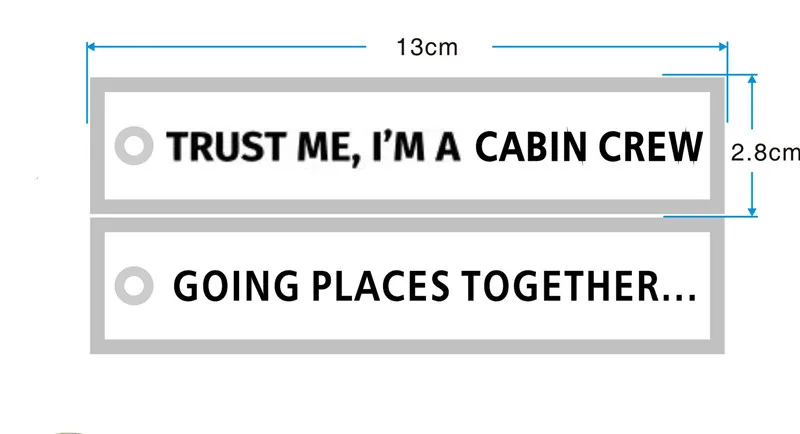 Trust Me I'm A Cabin Crew Going Places Together Aviation Pilot Embroidered High Quality Keychain Keyring | Автомобили и