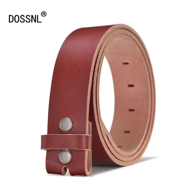 DOSSNL 2018 новые ремни из 100% натуральной кожи без пряжки модные мужские брендовые