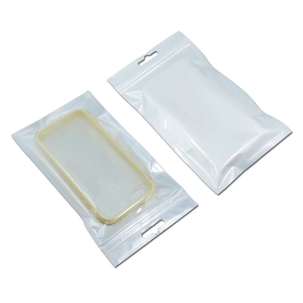150pcs White/Clear Retail Packaging Plastic Poly bag for cell phone case, case for iPhone 6 5S 5 4S 4 Samsung Galaxy S5 S4 S3 S2