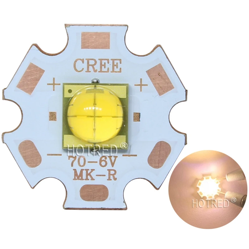 1 шт 5 шт. 10 ETI7070 6V 4 фишки 15 Вт светодиодный эмиттер заменить Cree MKR MCE XHP50 XHP70 холодный