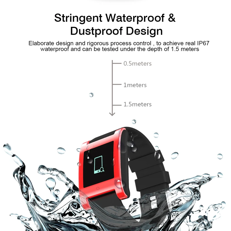 MISSGPAL DM68 Smartband кровяное давление монитор сердечного ритма браслет Смарт для