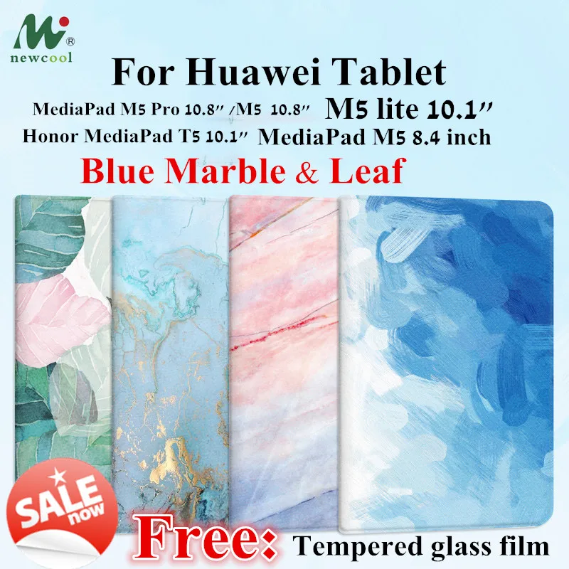 Умный чехол книжка T5 10 с мраморным листом кожаный для Huawei MediaPad M5 pro /M5 8 4 дюйма Lite 1