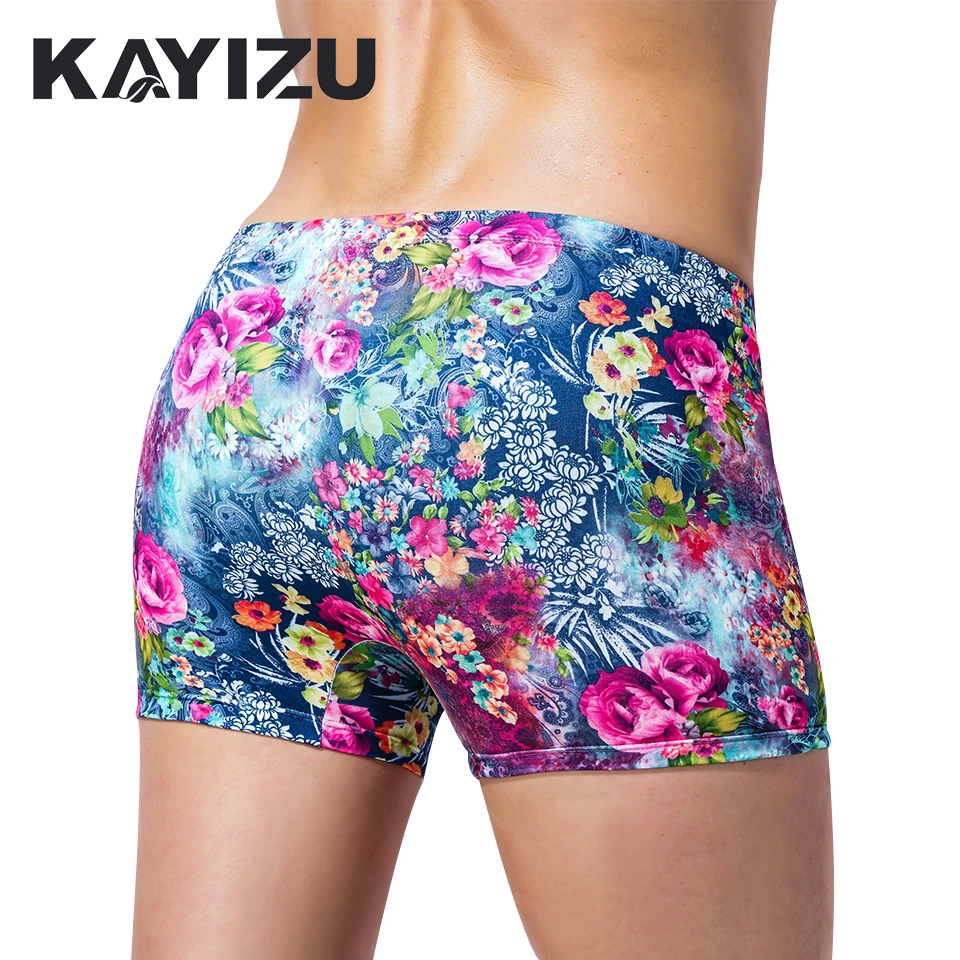 Kayidu, 4 шт./лот, с цветочным принтом, мужское нижнее белье, дышащие, мужские нижние трусы для мужчин, s боксеры, мужское нижнее белье, лот, Cueca