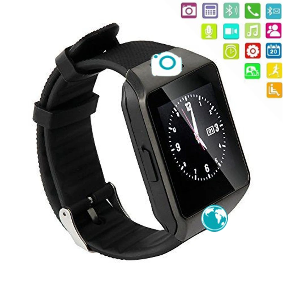 DZ09 Bluetooth умные часы Синхронизация уведомлений будильник поддержка SIM TF карта