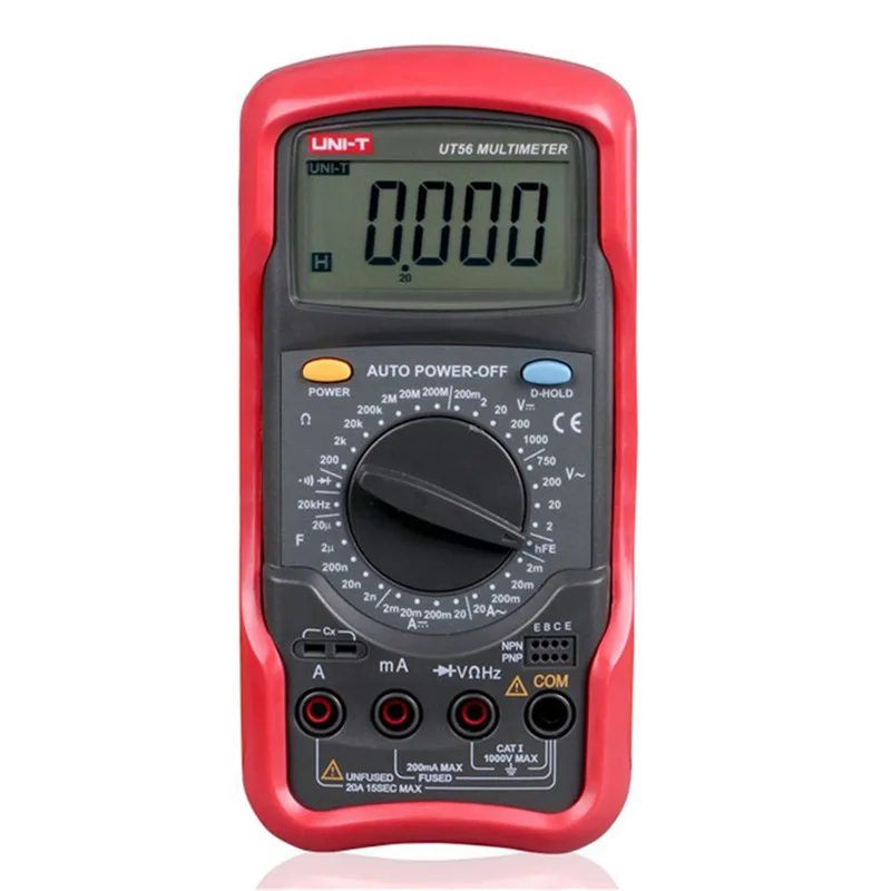 UNI T UT56 Цифровой мультиметр True RMS Руководство Диапазон 20000 отсчетов 20A 1000 V