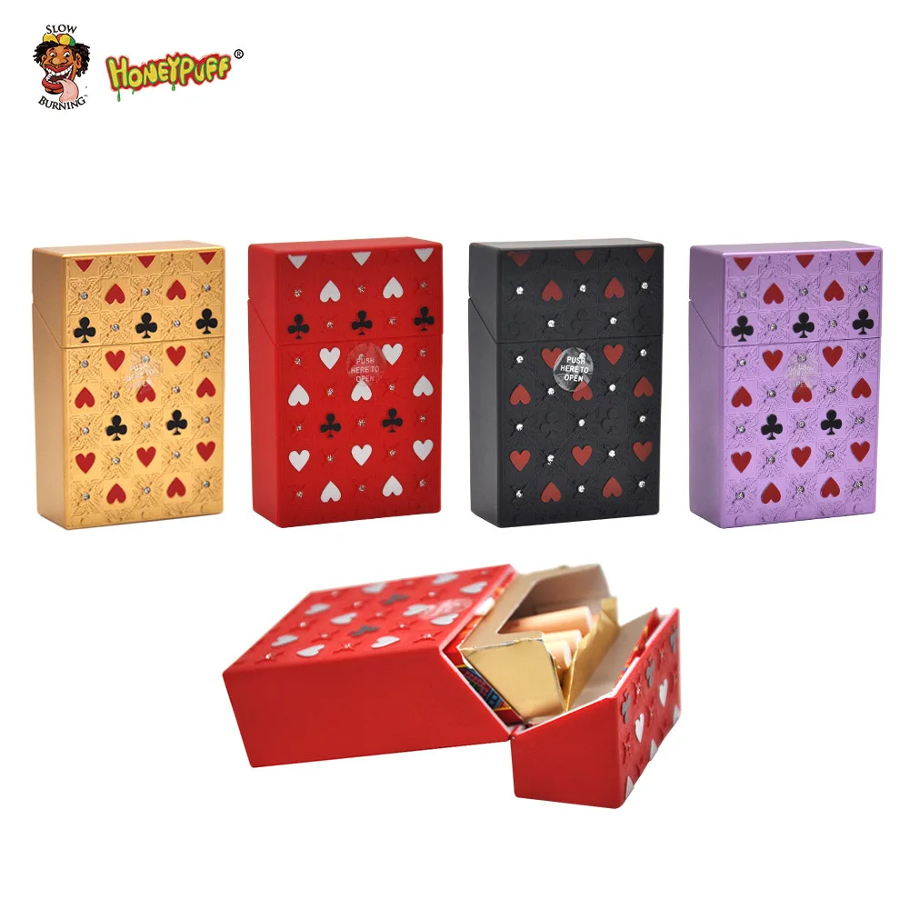 HONEYPUFF пластиковый чехол для сигарет хранения обычных в стиле покера держатель