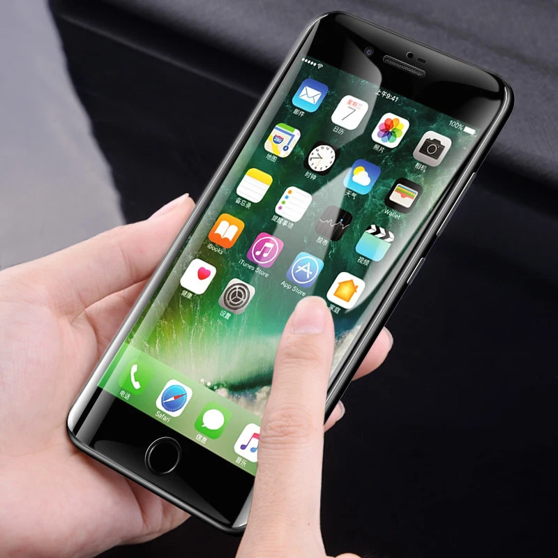 9D hd Full Cover Tempered Glass For iPhone 8 7 6 6s Plus Protection Film plus Xr Xs Max Screen Protector | Мобильные телефоны и