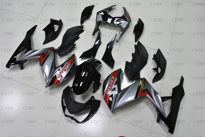 Z 250 300 Ninja 2015 2016 Обтекатели для Kawasaki Z300 Z250 15 комплектов тела Черный Серебряный
