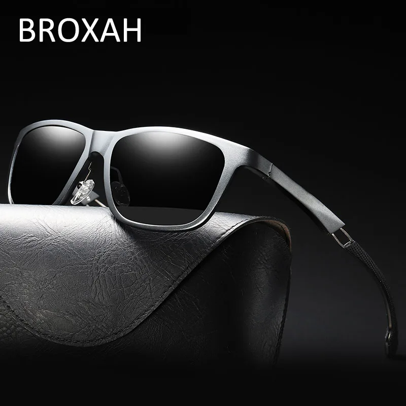 Мужские поляризованные солнцезащитные очки BROXAH 2019 качественные для вождения из