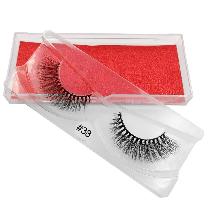 1 box mink eyelashes false natural long lashes handmade 3d extensions makeups cilios maquiagem faux cils | Красота и здоровье
