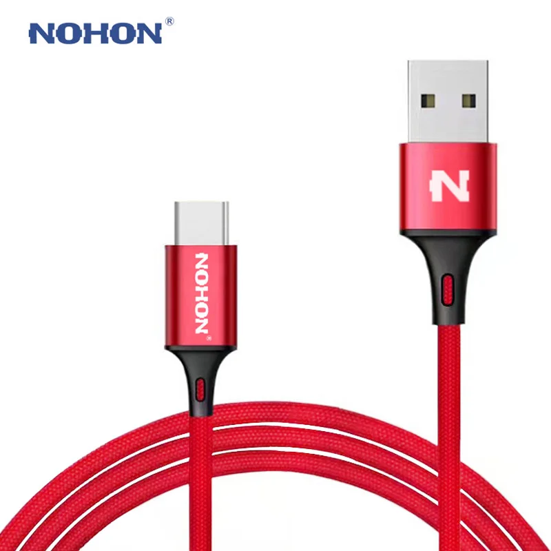 Оригинальный NOHON USB Type-C кабель для быстрой зарядки Samsung Xiaomi Nokia LG MacBook Huawei Type C