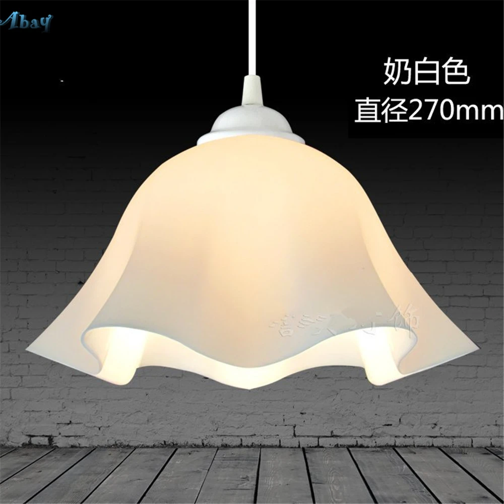 Modern Plastic Led Pendant Lights Flower Shape Hanging Lamp for Restaurant Supermarket Cafe Bar Light Fixture Loft Deco E27 | Освещение
