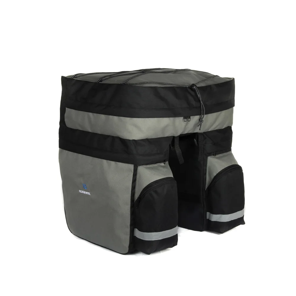 ROSWHEEL 60L велосипедная корзина водонепроницаемая сумка двухсторонняя задняя