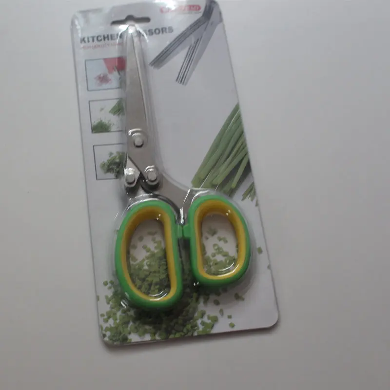 Кулинарные травы ножницы из нержавеющей стали 5 лезвий кухонные ножницы|shear