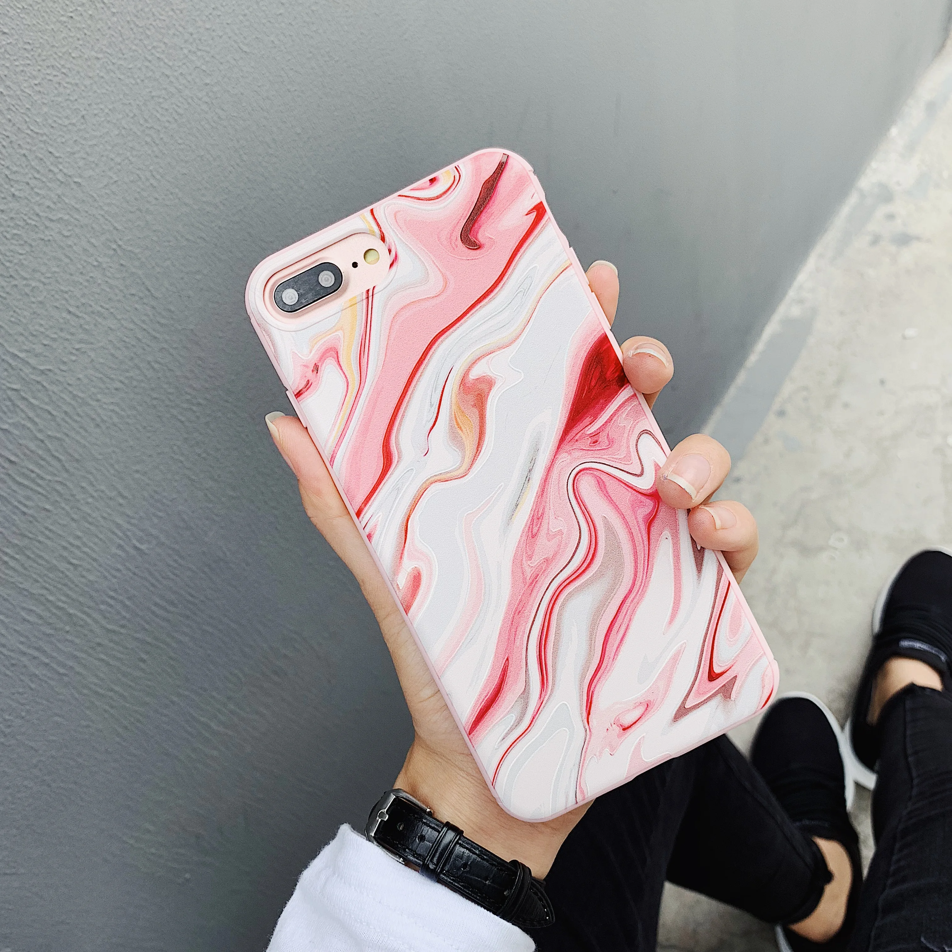 COPEONE синий розовый чехол для iPhone X XS XSMAX XR Мягкий Силиконовый ТПУ под мрамор 6 7 8 Plus 6s