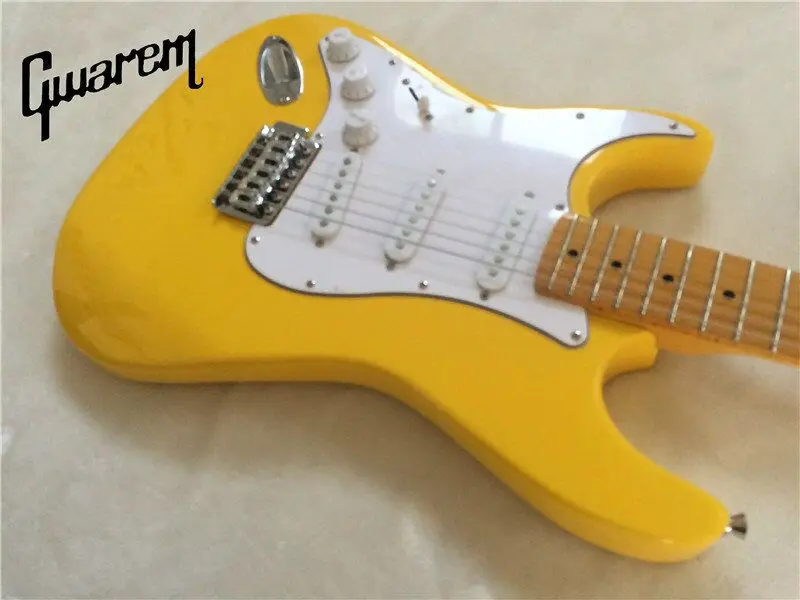 Электрогитара/Gwarem новая Левая гитара/желтый цвет/гитара в Китае|left handed guitar|electric