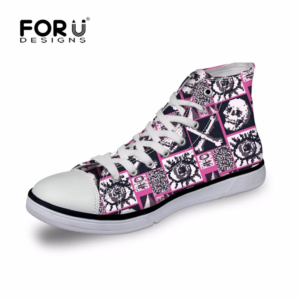 FORUDESIGNS/2018 Модная высокая Вулканизированная парусиновая обувь для мужчин Осенние
