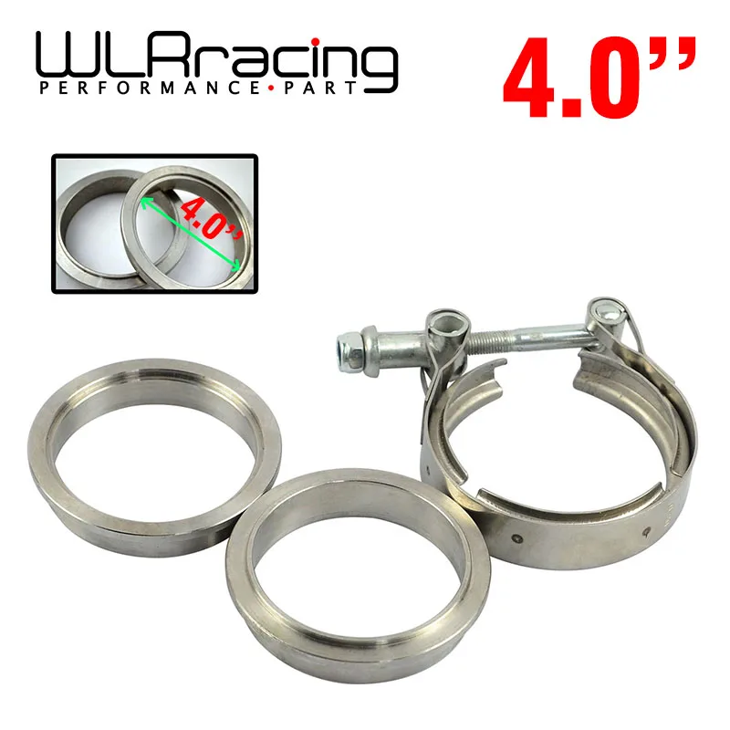 WLR RACING новый тип 4 &quotVBand зажим фланец комплект (нержавеющая сталь 304) для турбо